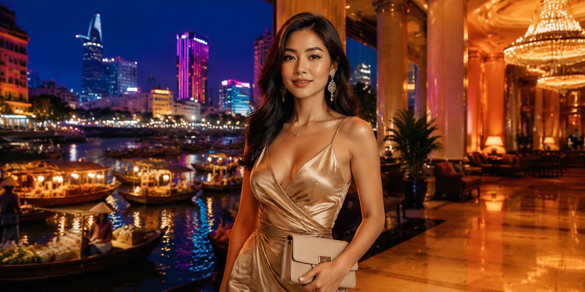 Không khí đêm TP. Hồ Chí Minh rực rỡ neon – biểu tượng giải trí và cá cược trực tuyến Việt Nam